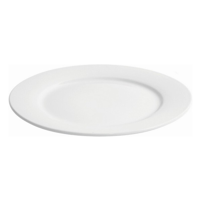 Assiette plate Porcelaine Blanc (ø 28,5 x 2,5 cm)