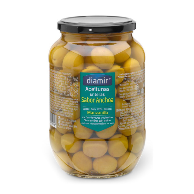 Olives Diamir Manzanilla Anchois (850 ml)