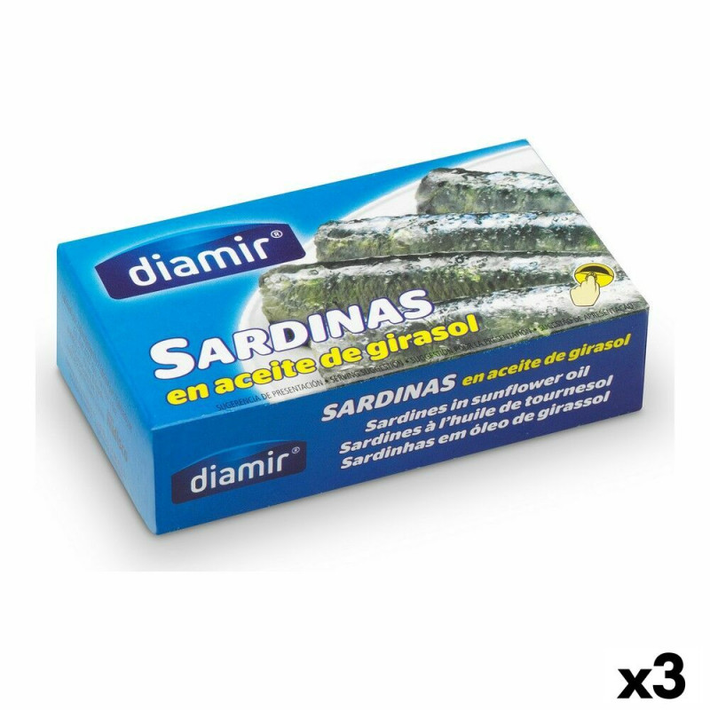 Sardines à l'huile Diamir 125 g (Pack 3 uds)